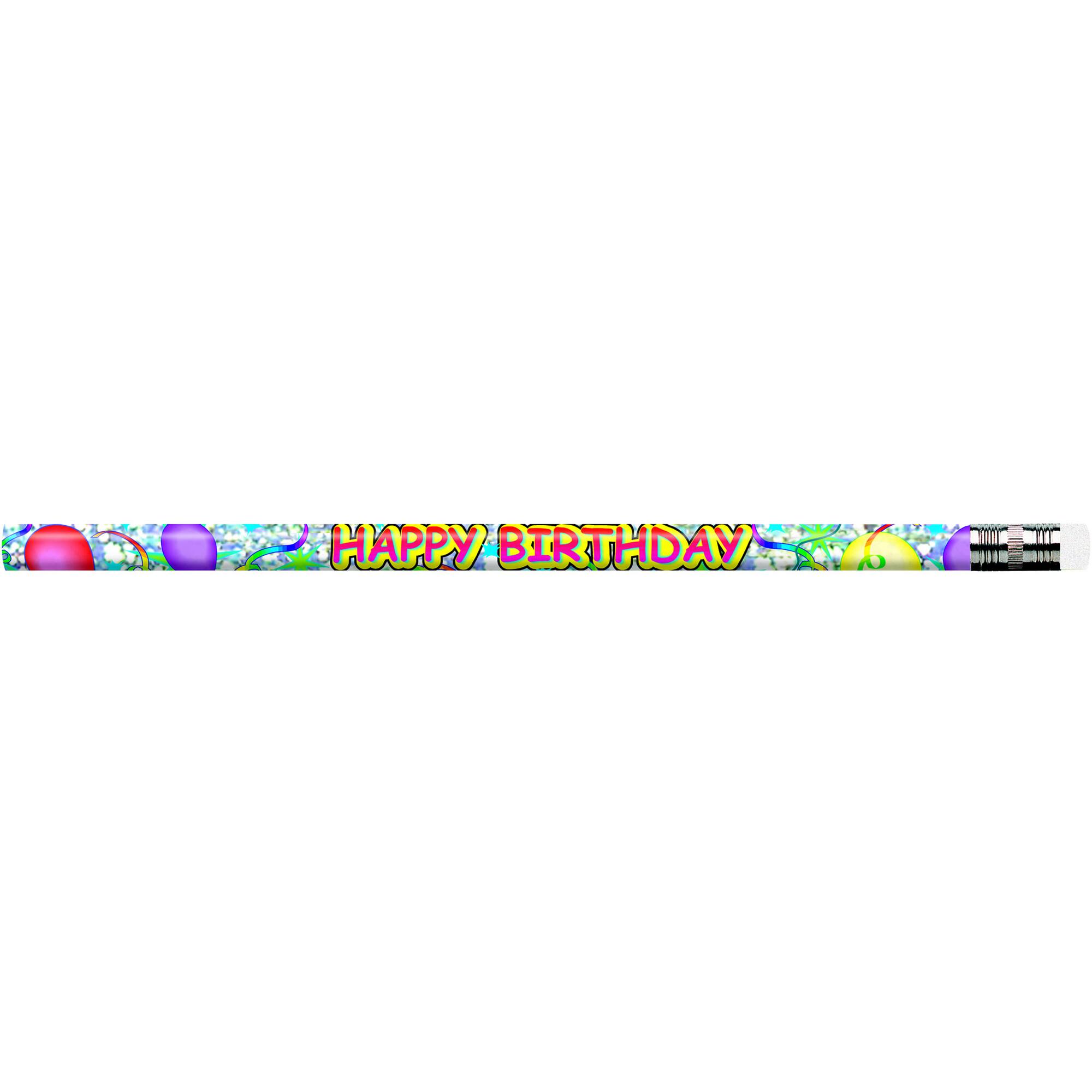 Happy Birthday Glitz Pencils, 12 Dozen